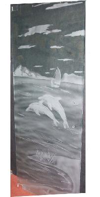 Dolphin shower door