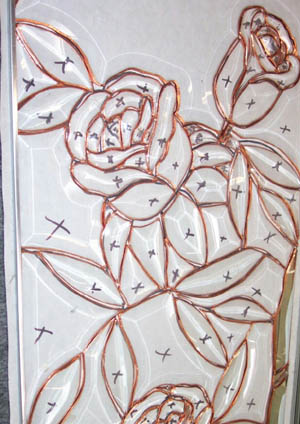 beveled clear glass