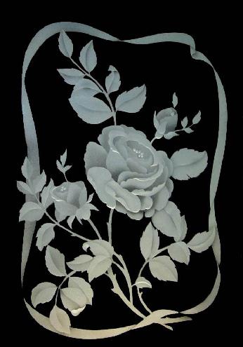 This is one of 1,096 panels made for the Orleans Hotel in Las Vegas, Nevada. They all look the same, are about 14" x 18", 1/4" tempered glass.